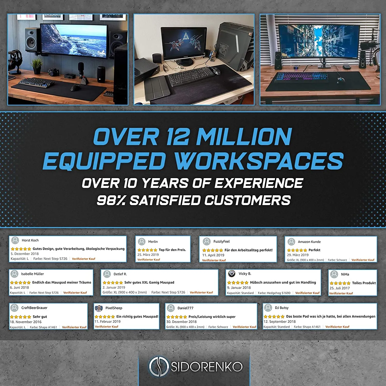 Sidorenko XXL Gaming Mauspad – Bild 9