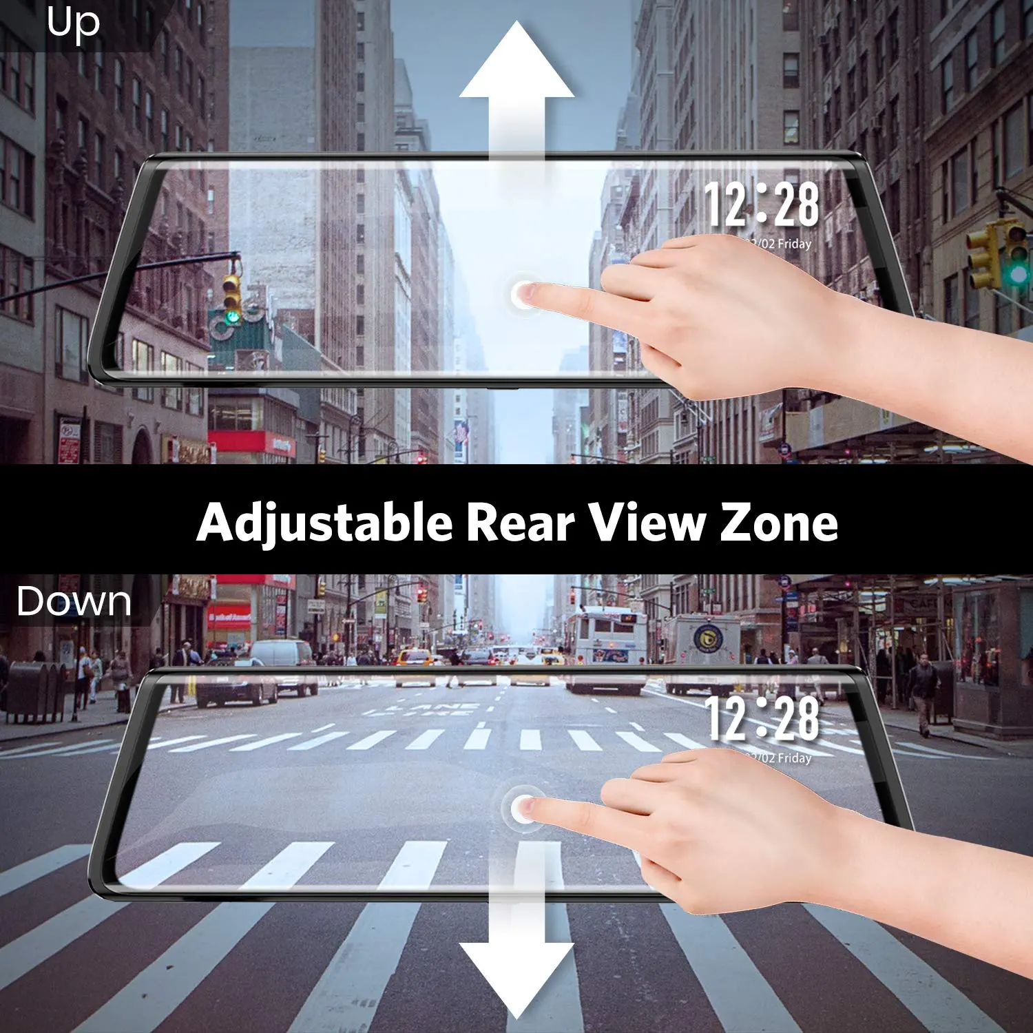 Dashcam Autokamera Rückfahrkamera,Dual DVR Dash Cam,9.88” – Bild 4