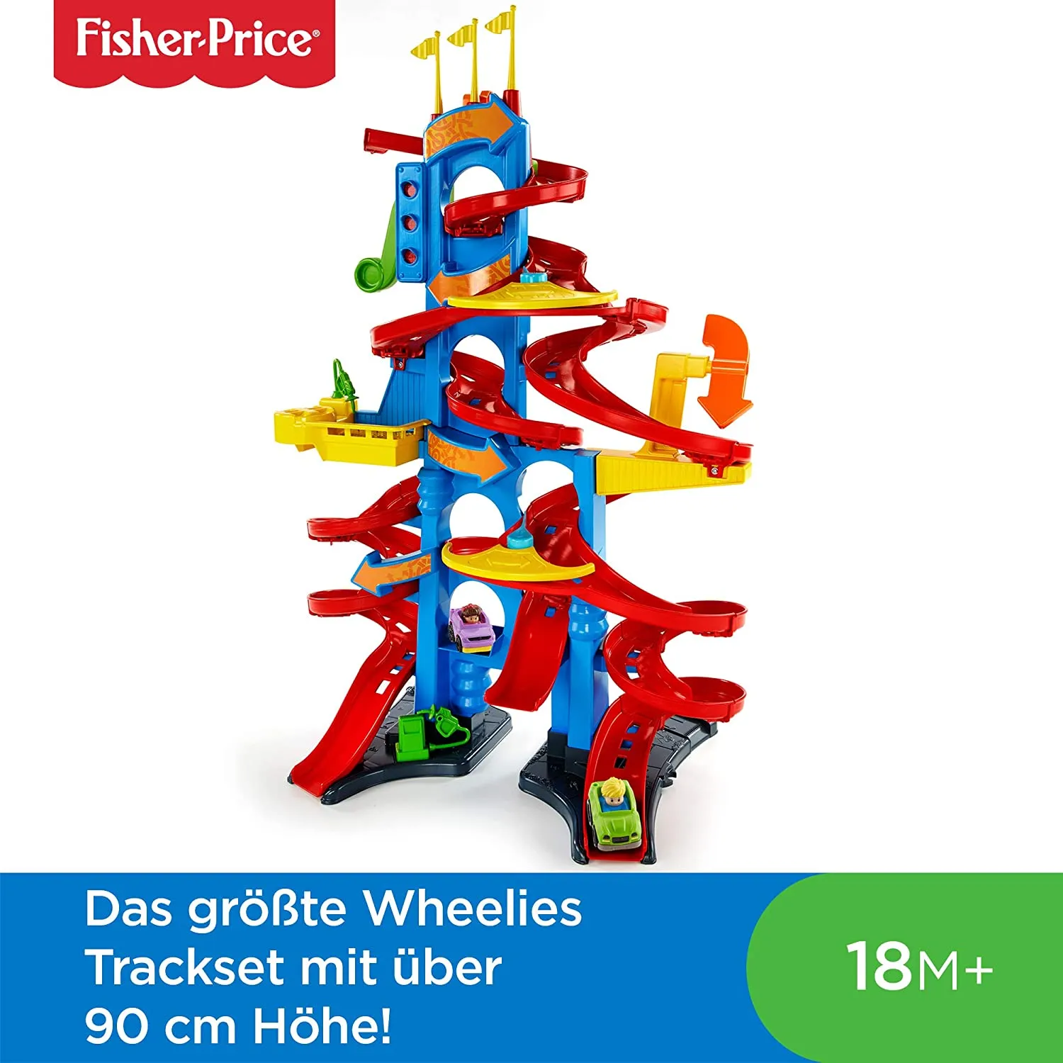 Fisher-Price FXK59 – Little People Hochhausrennbahn und Parkhaus für Kinder – Bild 2