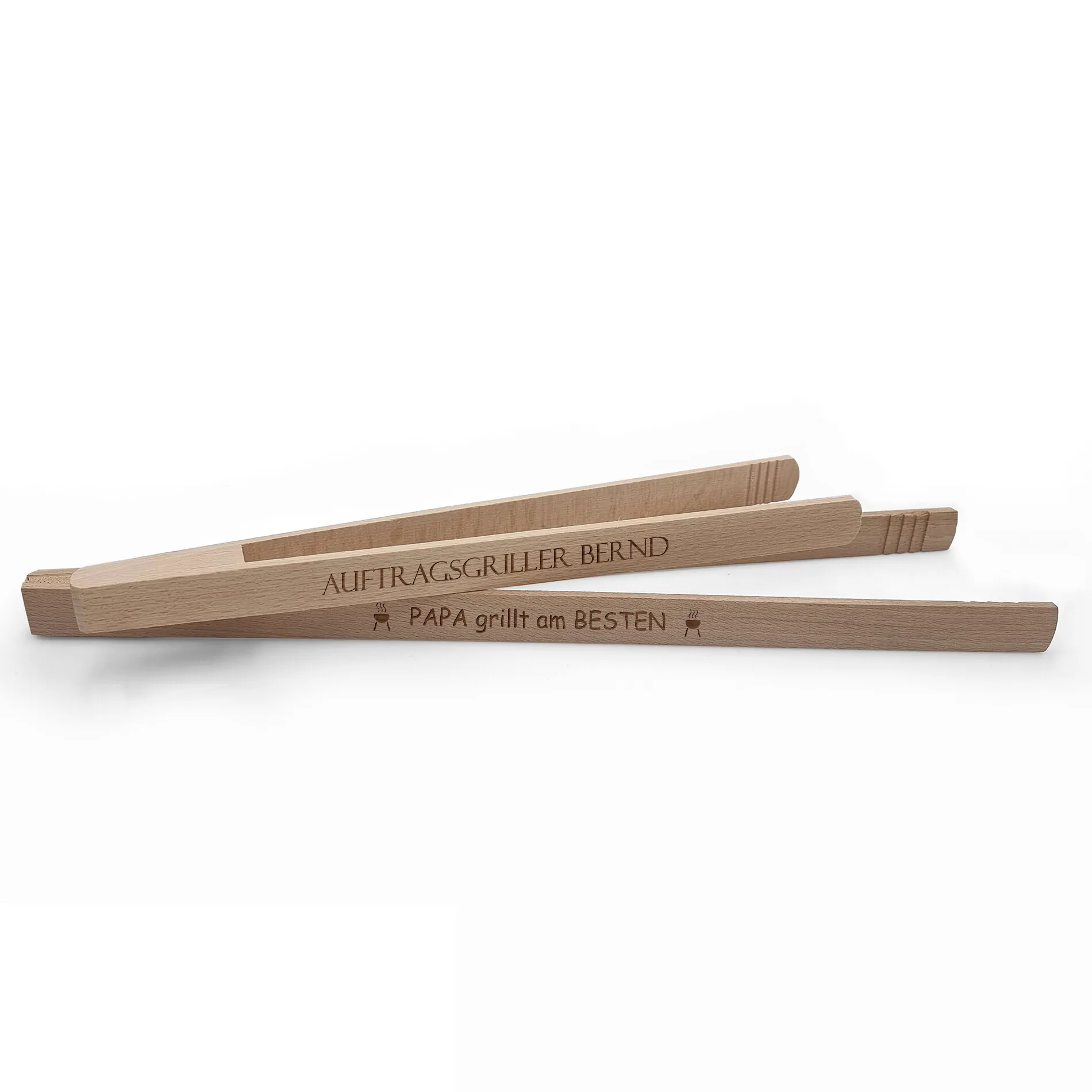 Grillzange mit Gravur und schönen Motiven – 32 cm – Bild 5