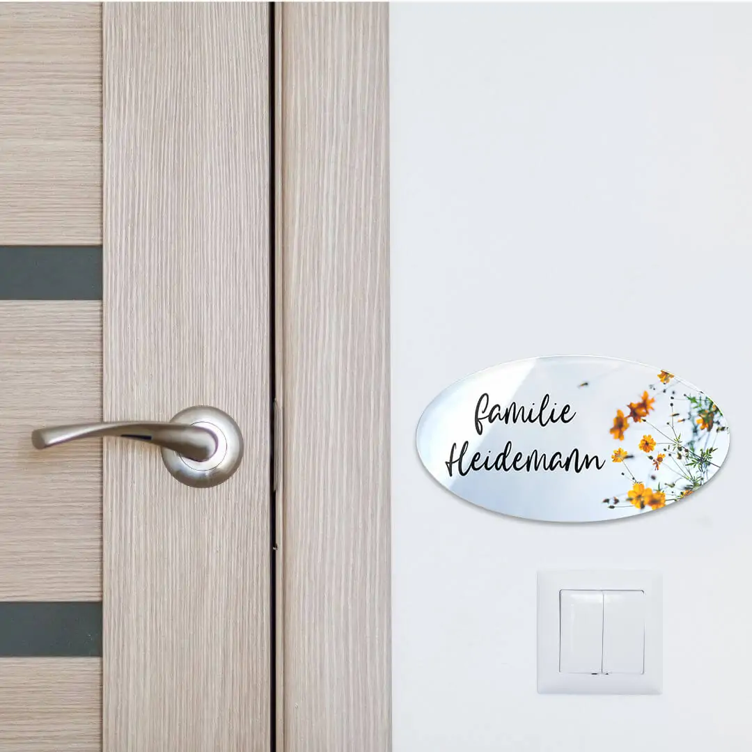 Ovales Schild aus Acrylglas mit eigener Gestaltung – Bild 2