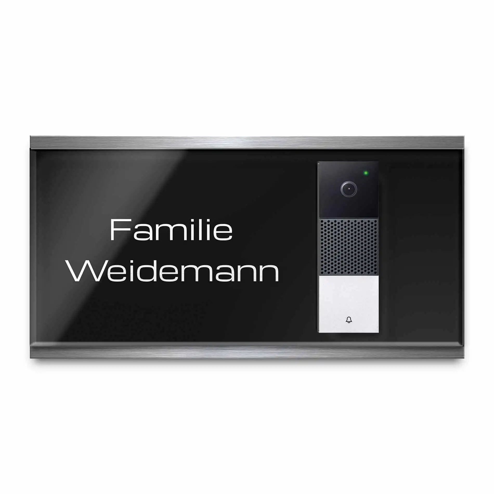 Hochwertige Klingel Platte für Deinen Namen kompatibel mit der Netatmo Funkklingel