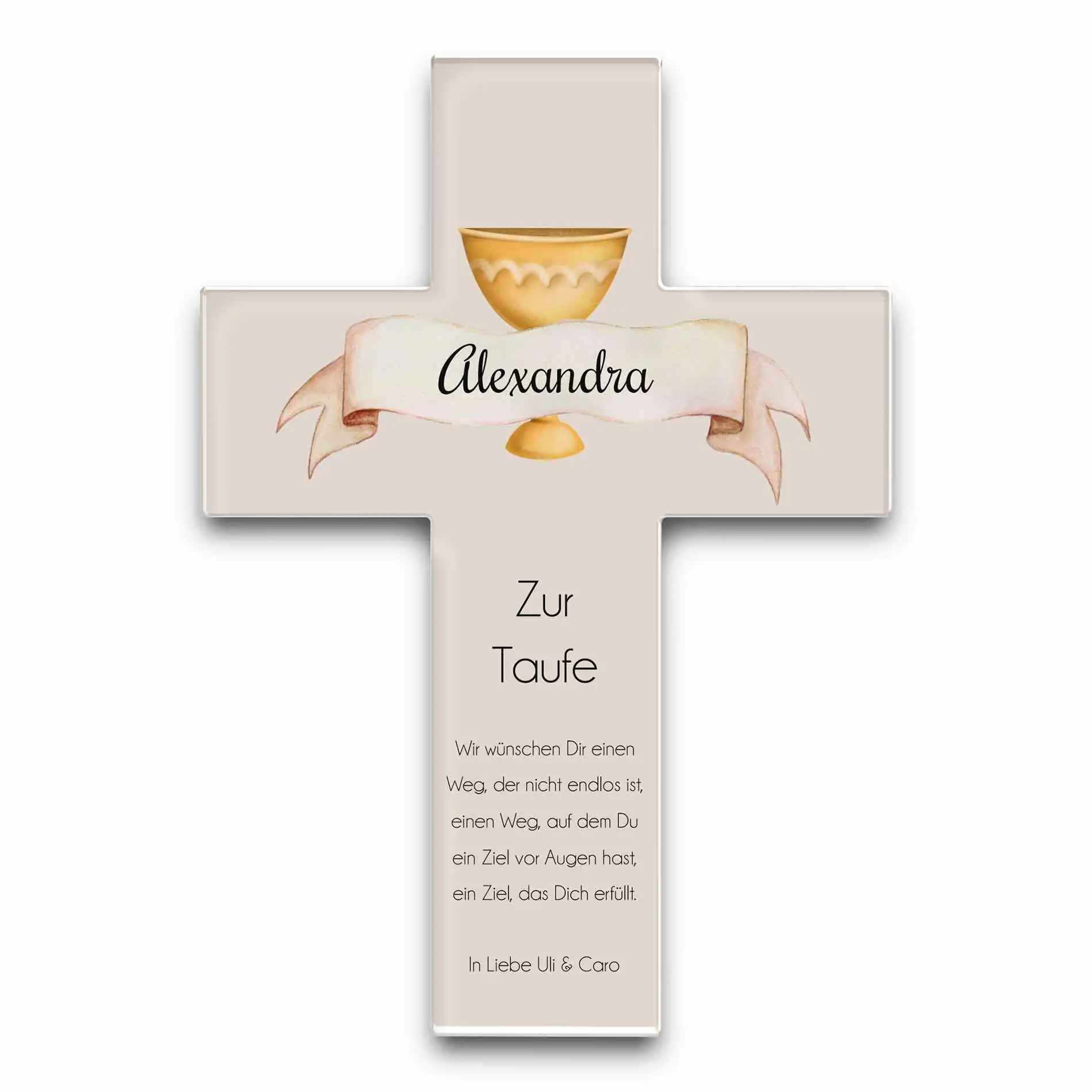 Individuelles Taufgeschenk mit Wunschtext ab 10,5×15 cm