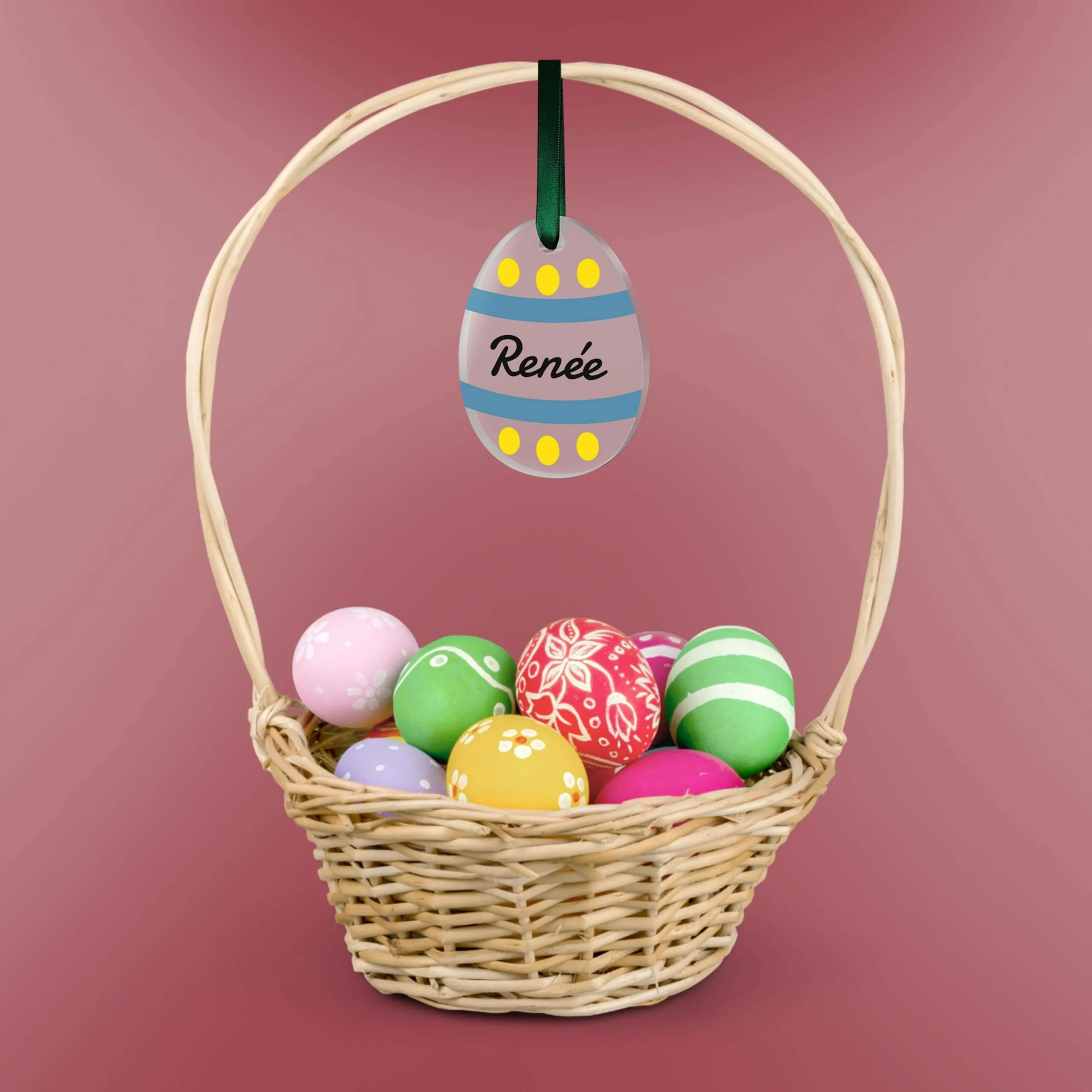 Personalisierte Osterdeko zum aufhängen ab 6×8 cm aus Acrylglas – Bild 2