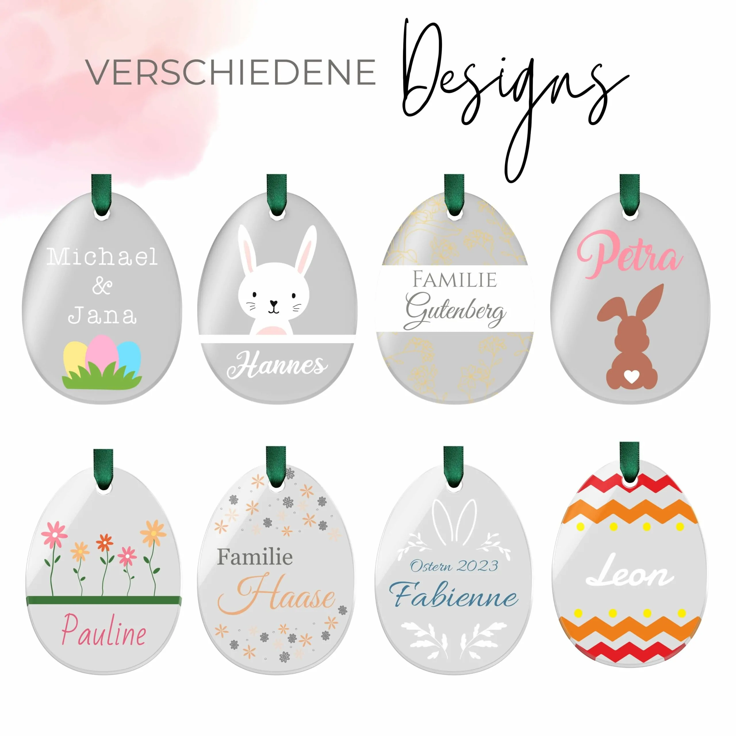 Personalisierte Osterdeko zum aufhängen ab 6×8 cm aus Acrylglas – Bild 5