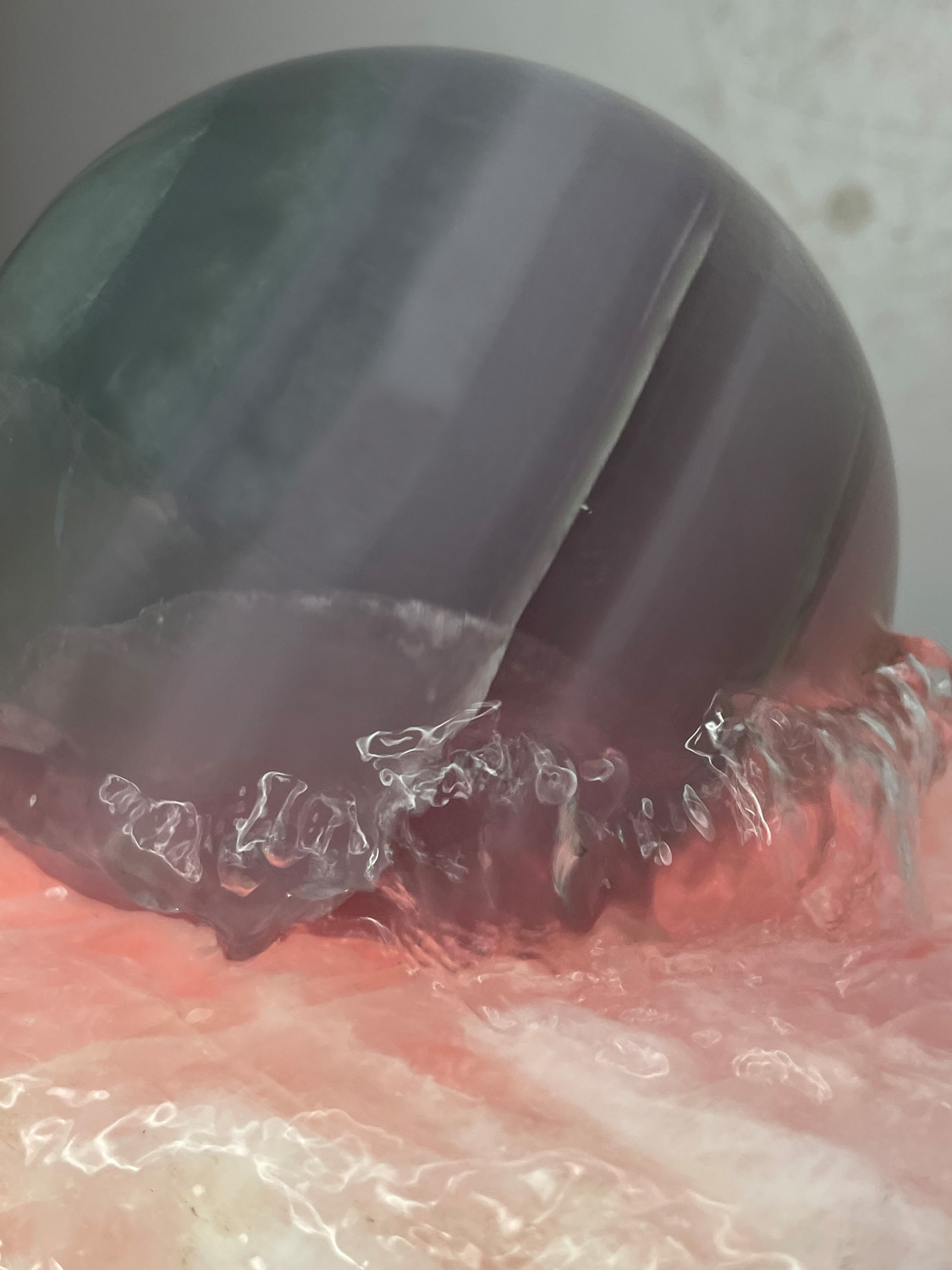 Kugelbrunnen Rosenquarz Natal 34cm – Bild 2