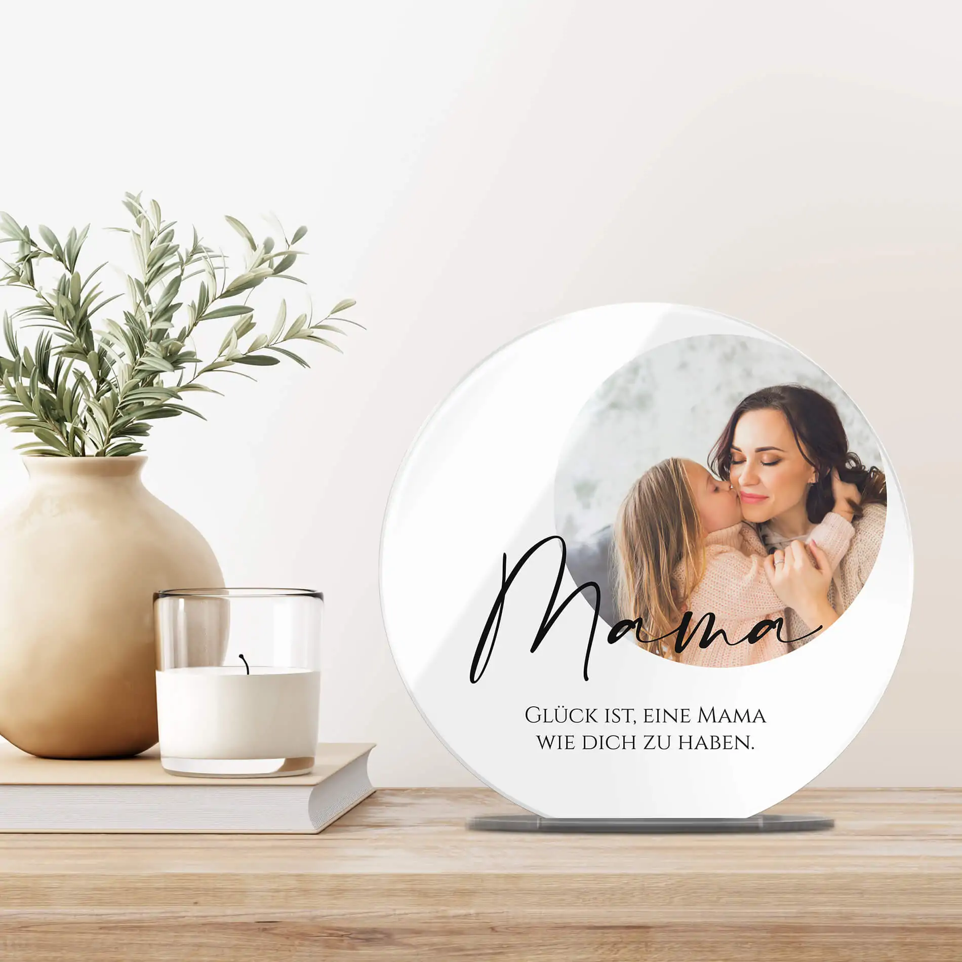 Muttertags Fotogeschenk zum hinstellen mit eigenem Foto – Bild 2