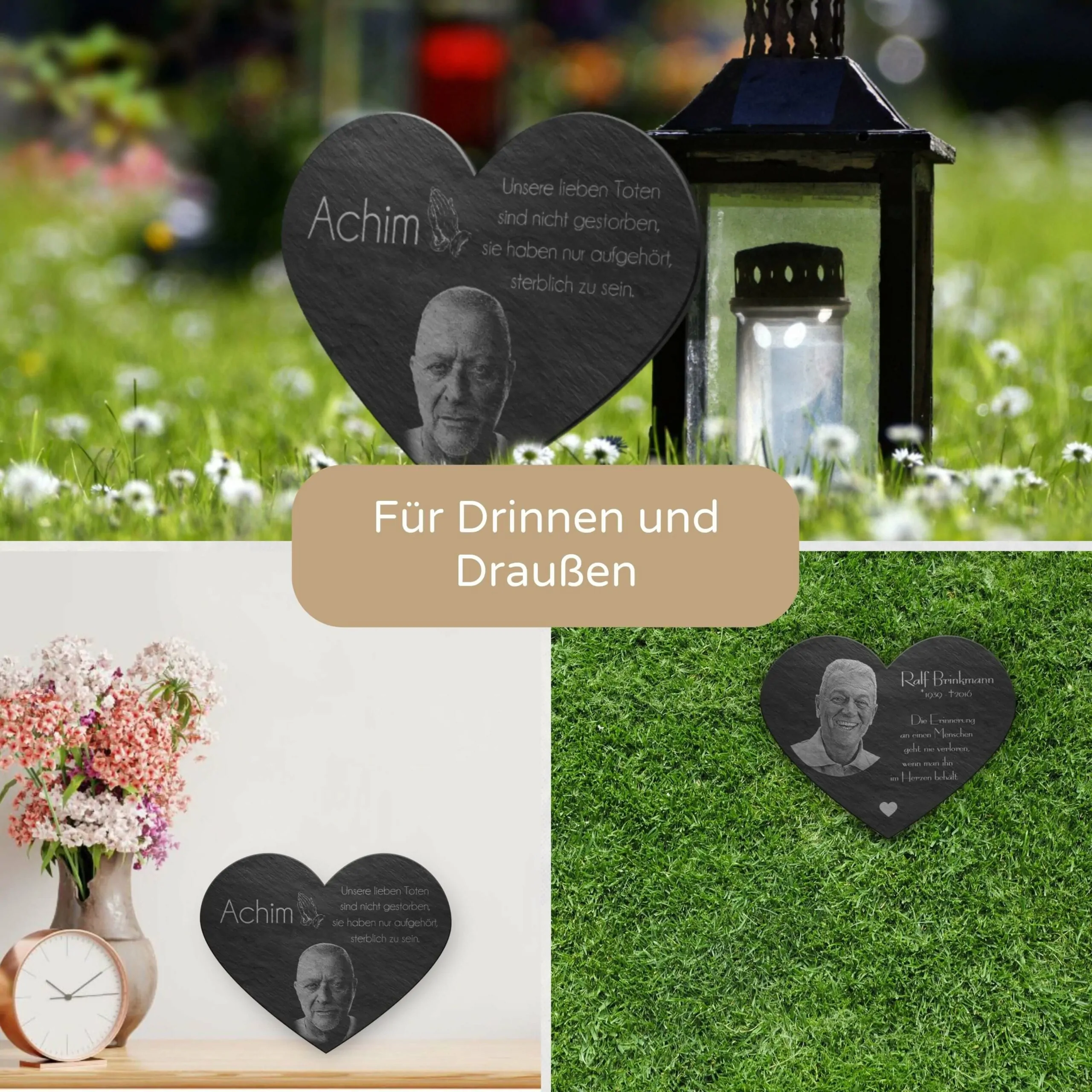 Premium Schiefer in Herzform mit Fotogravur und Widmung – Bild 6