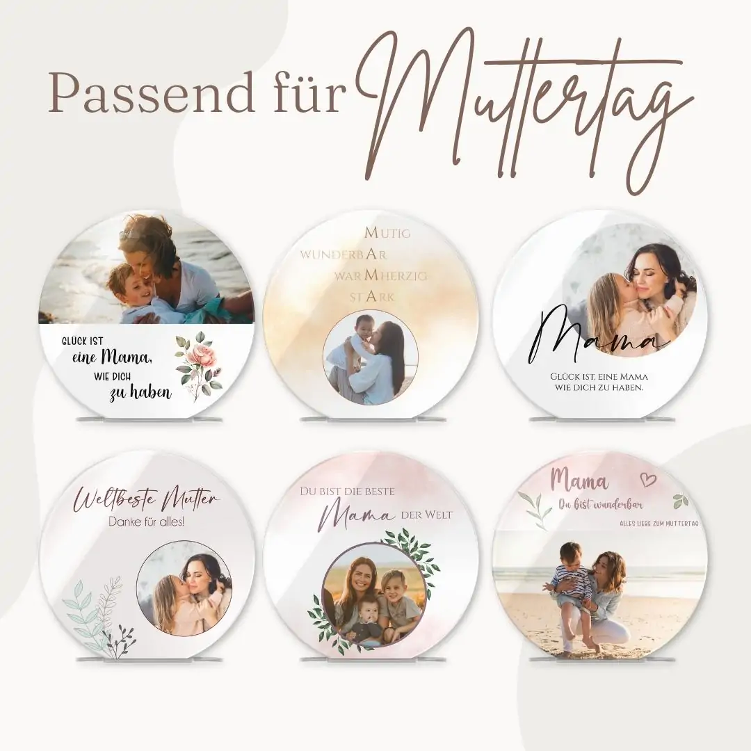 Muttertags Fotogeschenk zum hinstellen mit eigenem Foto – Bild 7