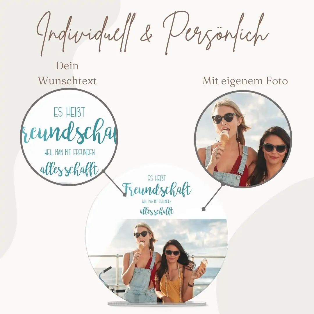 Muttertags Fotogeschenk zum hinstellen mit eigenem Foto – Bild 4