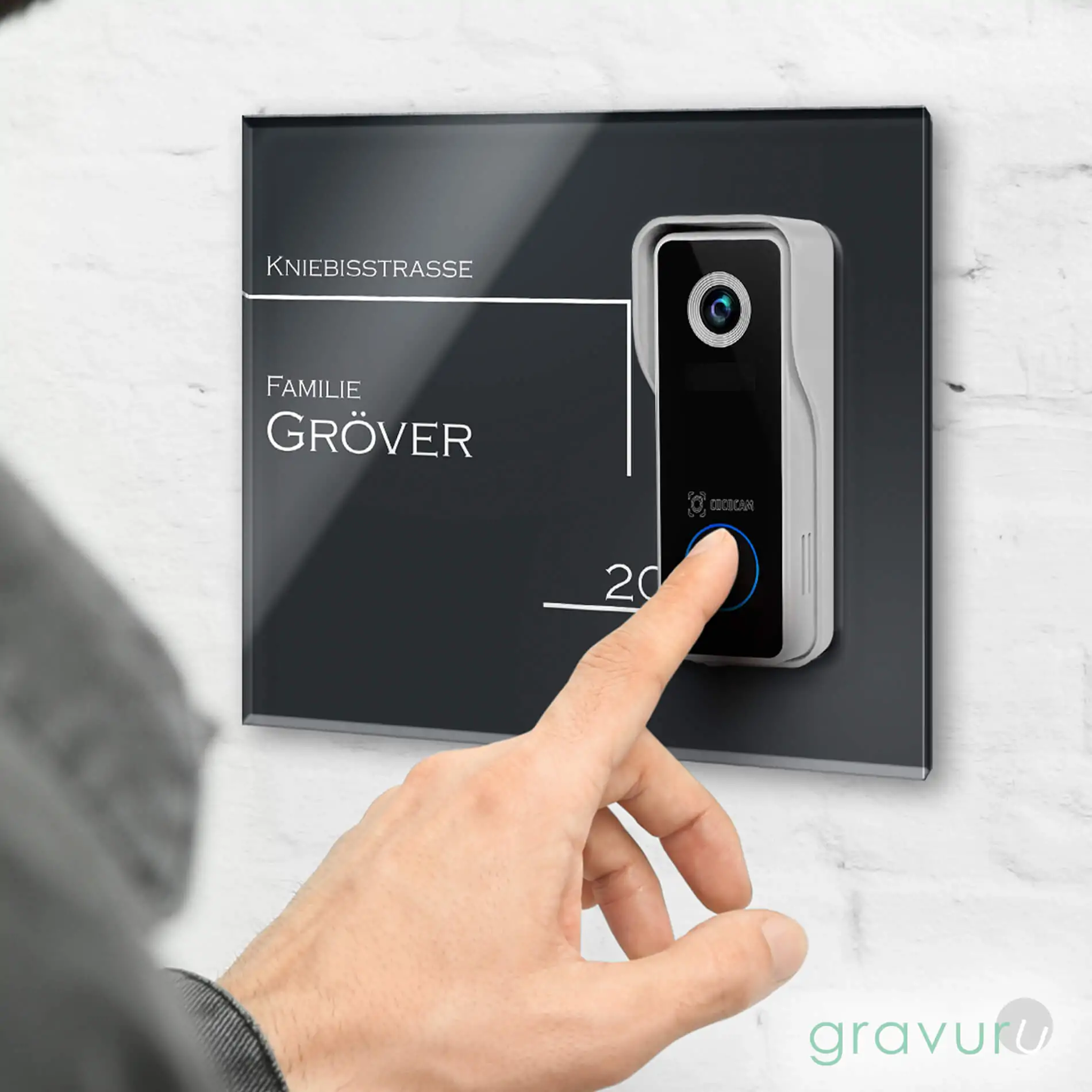 Modernes Funkklingel Schild für die Videoklingel Cococam – Bild 2