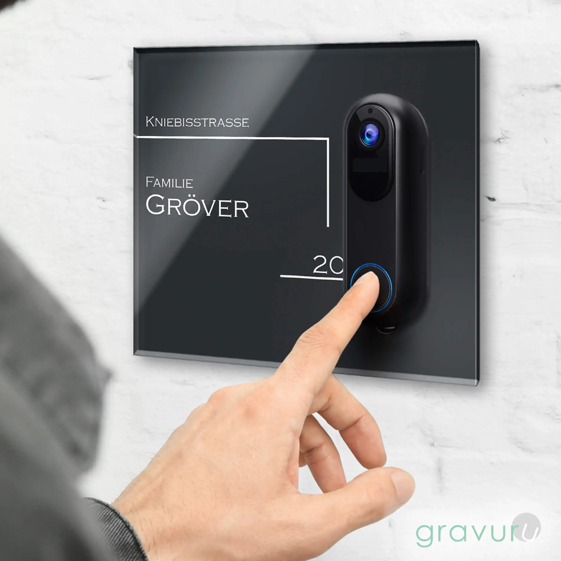 Individuelles Namensschild für die WP Pro V1 mit Wunschtext und schönen Motiven – Bild 2