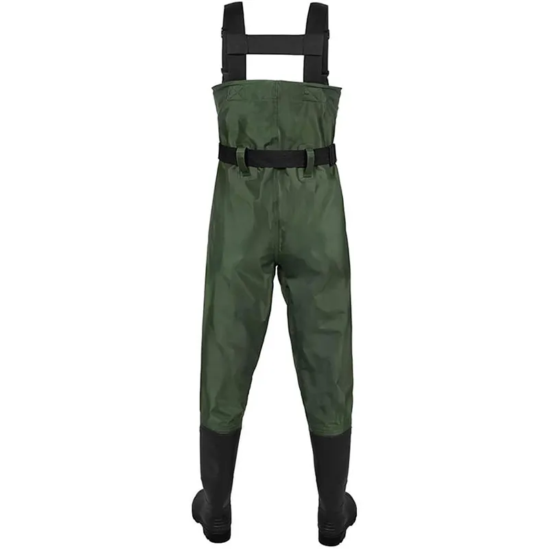 Night Cat Wathose Herren Damen Frauen Wathose mit Stiefeln Wasserdichte Atmungsaktive Crosswater Waders – Bild 3