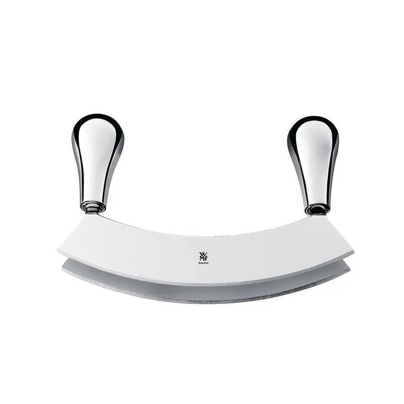 WMF Wiegemesser mit 2 Klingen, 18 cm, gross, 2-schneidig, geschmiedeter Spezialklingenstahl, zum feinen Zerkleinern oder Hacken