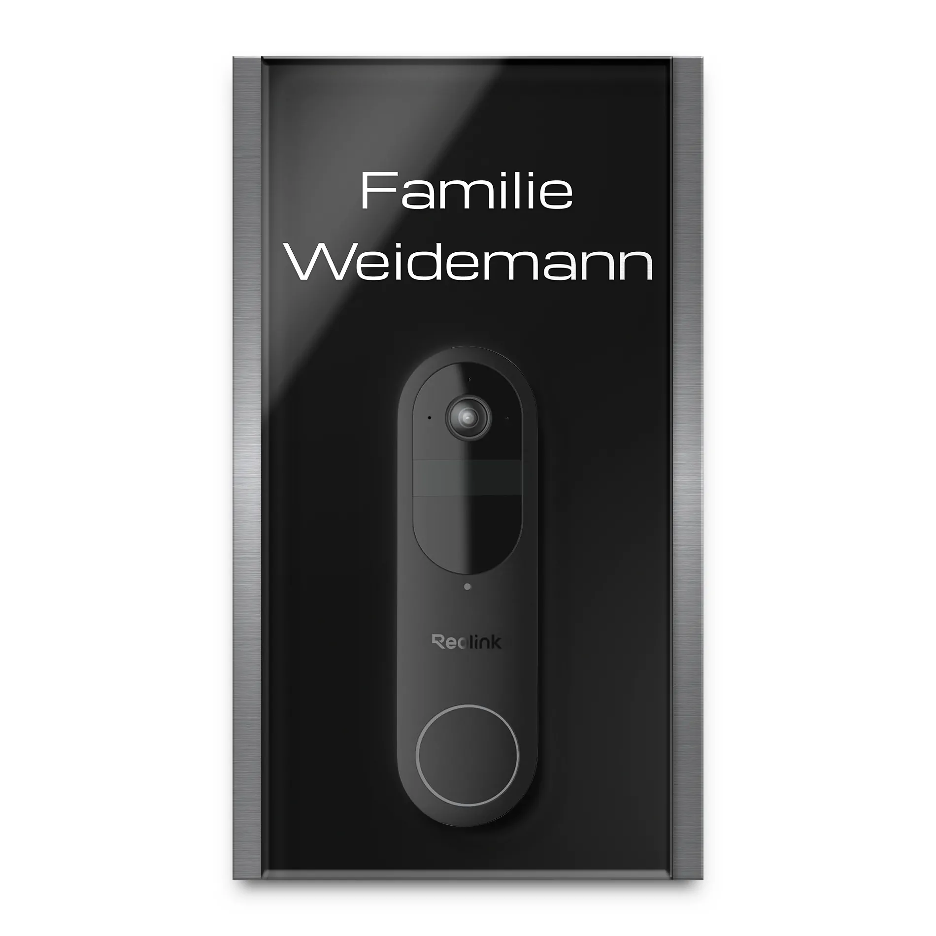 Türschild für die Reolink Akku in 16×28 cm
