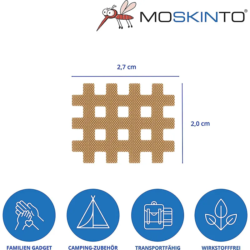 Moskinto 24 Mückenpflaster, Mückenstich, Mücken, Alternative zum Hitzestift, für Kinder und Erwachsene, Stechmücken, Stichheiler, Juckreiz, Schiebebox – Bild 4