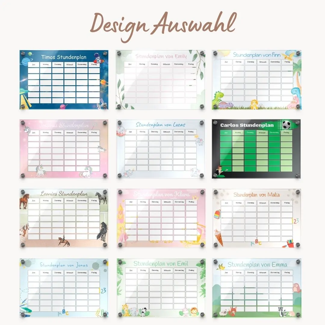 Bunter Stundenplan für Kinder in 30×20 cm – Bild 7