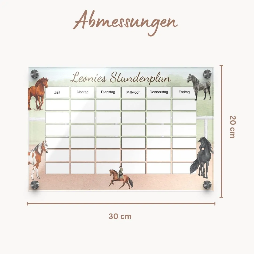 Bunter Stundenplan für Kinder in 30×20 cm – Bild 6