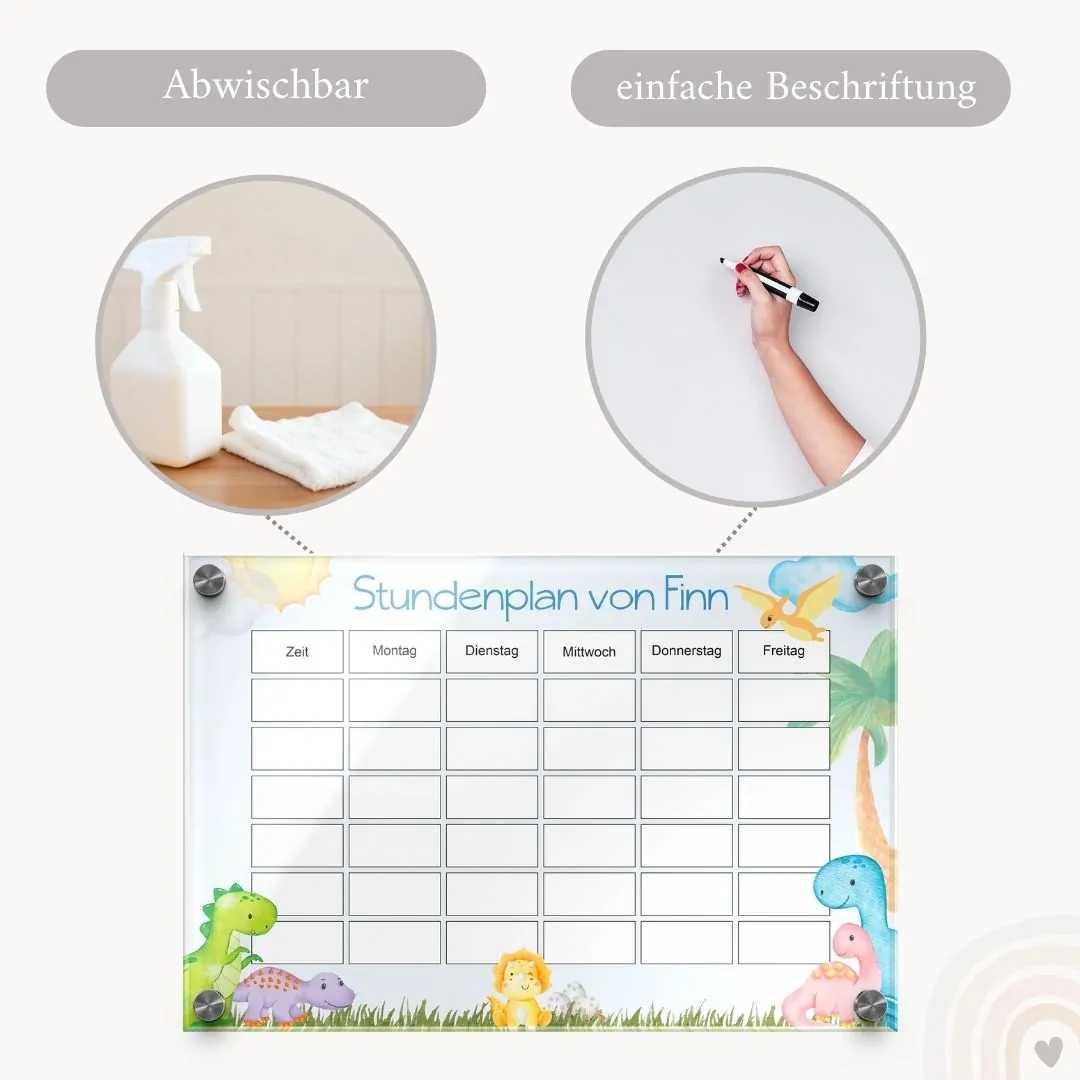 Bunter Stundenplan für Kinder in 30×20 cm – Bild 4