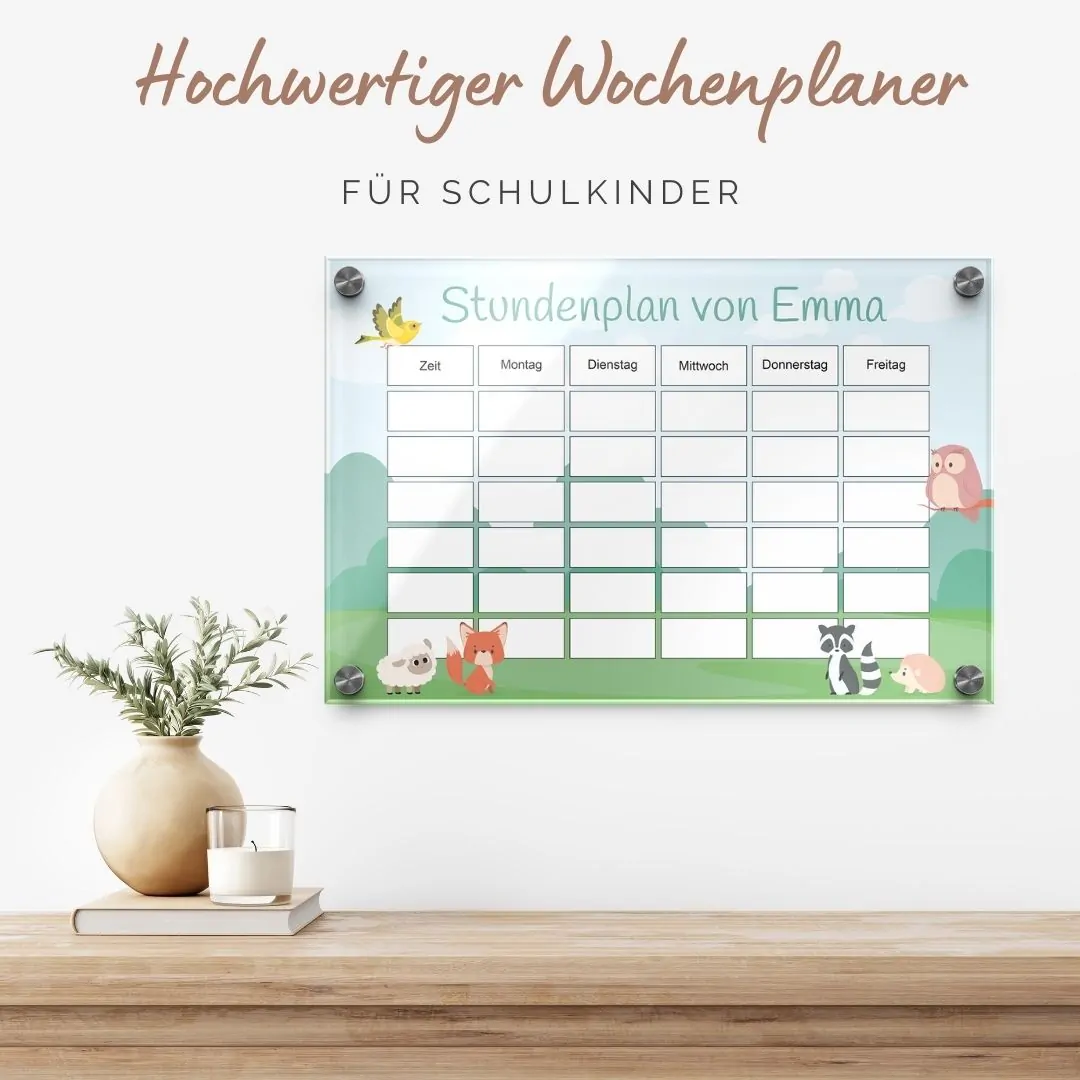Bunter Stundenplan für Kinder in 30×20 cm – Bild 8