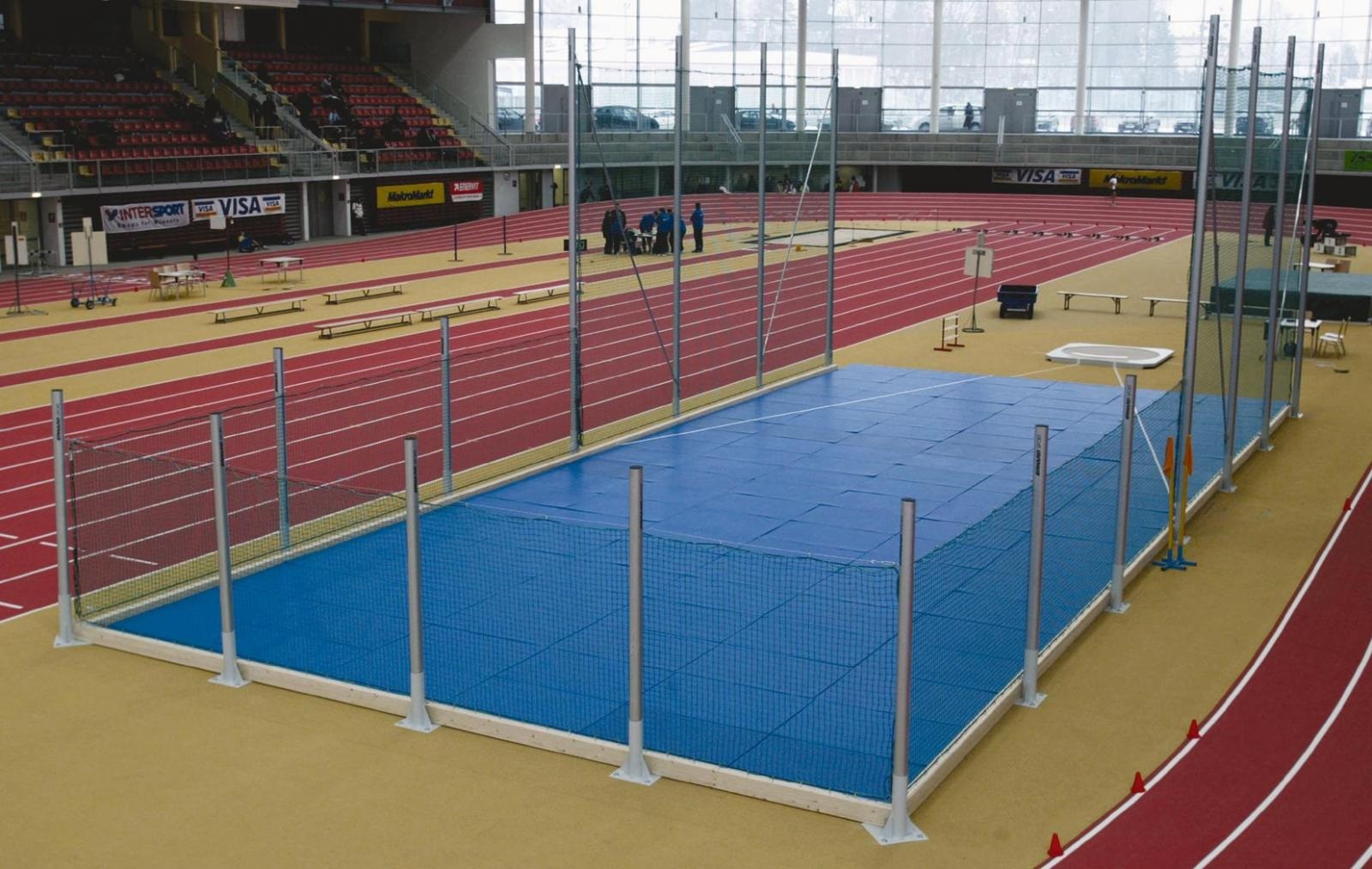 Turnen Kugelstoßmatte Super 130 mm Matte Sandwichaufbau Hallensport Bänfer – Bild 2