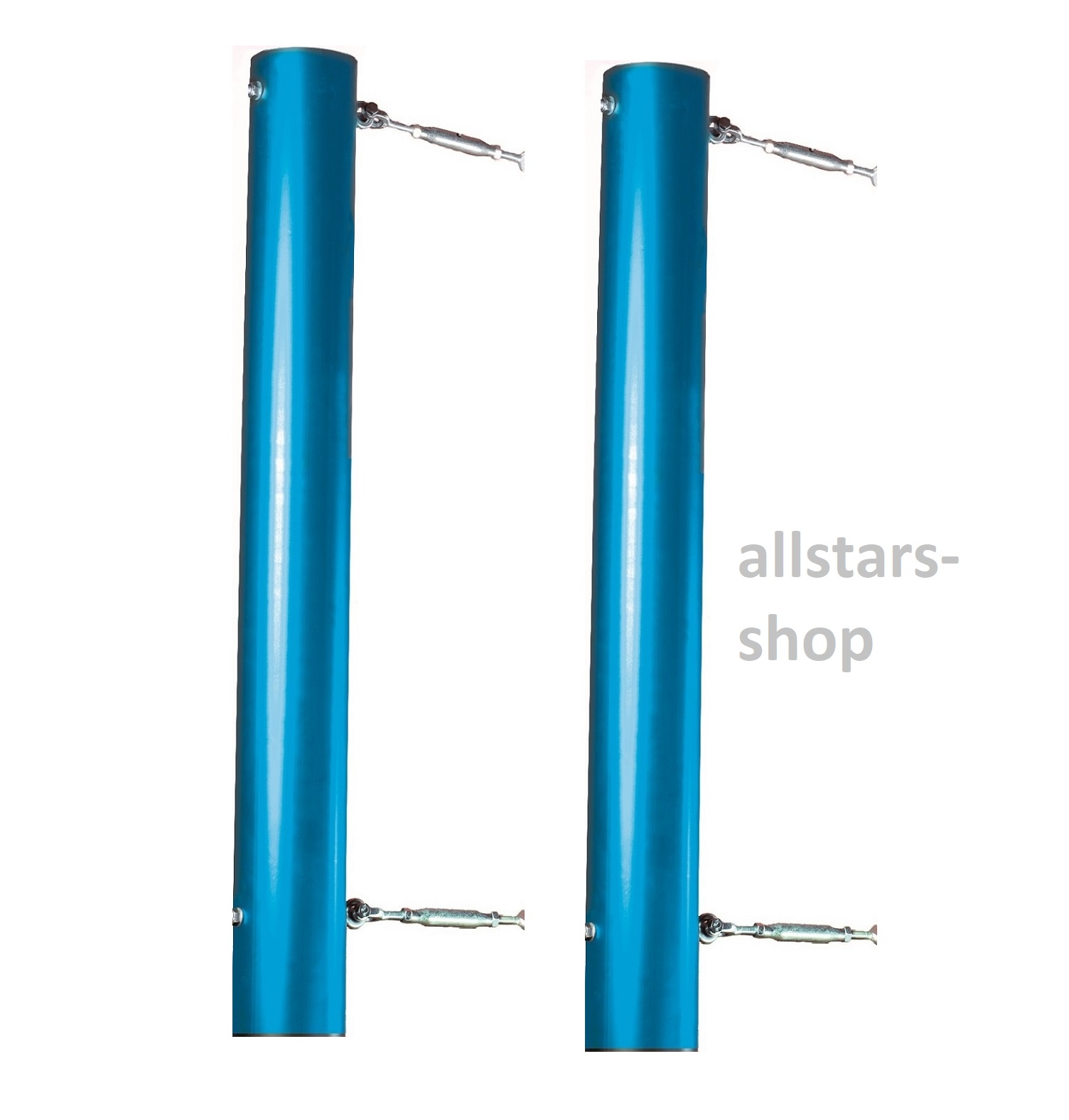 Ullmann Volleyballnetz + Pfosten pulverbeschichtet Beachvolleyball Netz Profi – Bild 2