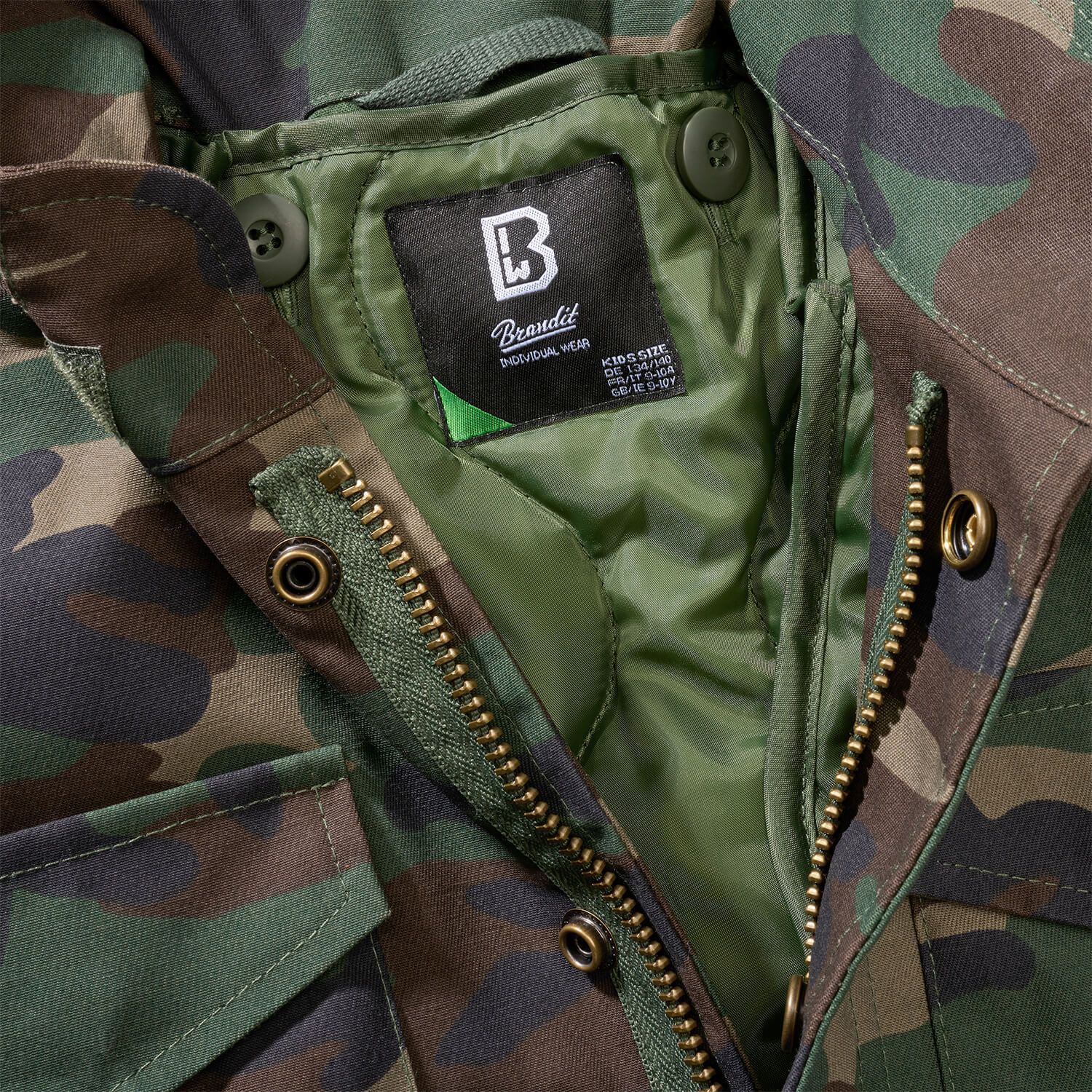 US Kids Jacke M65 Standard woodland Restposten – Bild 3