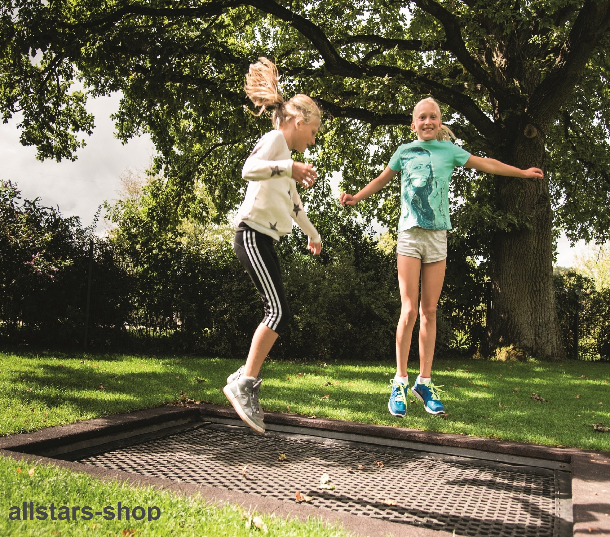 Trampolin 2012 Einbautrampolin 2 x 2,5 m Outdoor-Trampolin Hally-Gally – Bild 2