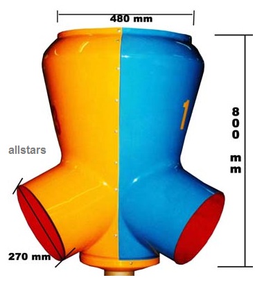 Ballfantrichter Surprise Basketballkorb Spielplatz Korb GFK mit Pfahl 3er bunt Beckmann – Bild 5