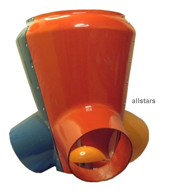 Ballfantrichter Surprise Basketballkorb Spielplatz Korb GFK mit Pfahl 3er bunt Beckmann – Bild 4