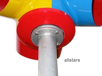 Ballfantrichter Surprise Basketballkorb Spielplatz Korb GFK mit Pfahl 3er bunt Beckmann – Bild 3