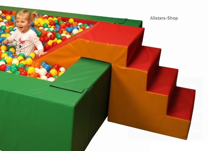 Bänfer Softbaustein Treppenrutsche 1720 mm Medi Schaumstoff-Bausteine Großbaustein – Bild 4