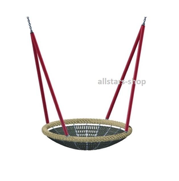 Huck Original Vogelnest® Vogelnestschaukel ∅ 120 cm Korbschaukel Nestschaukel schwarz schwarz – Bild 2