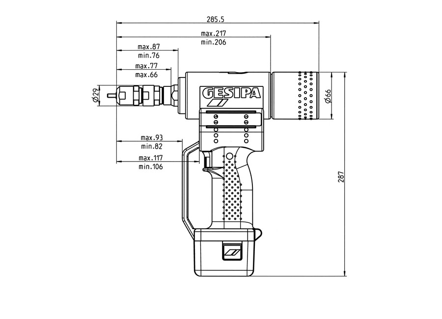 Gewindenietgerät GESIPA Fire Bird für M5/M6/M8 – Bild 2
