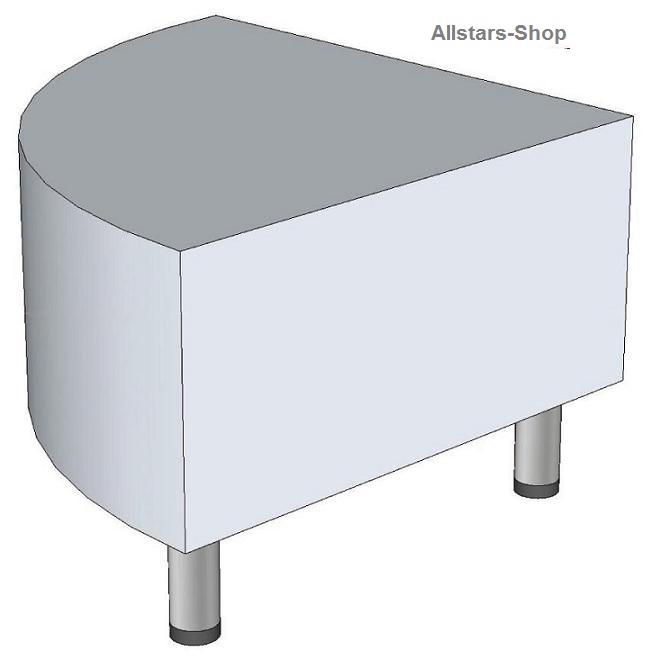 Bänfer Snoezel Element Podest Viertelkreis weiß Therapieraum Kombi-Kern