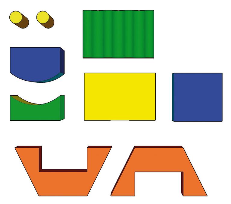 Bänfer Kids Softbausteine Baumodul 9-tlg. Bausteine Bausteinsatz MEDI Schaumstoff – Bild 2