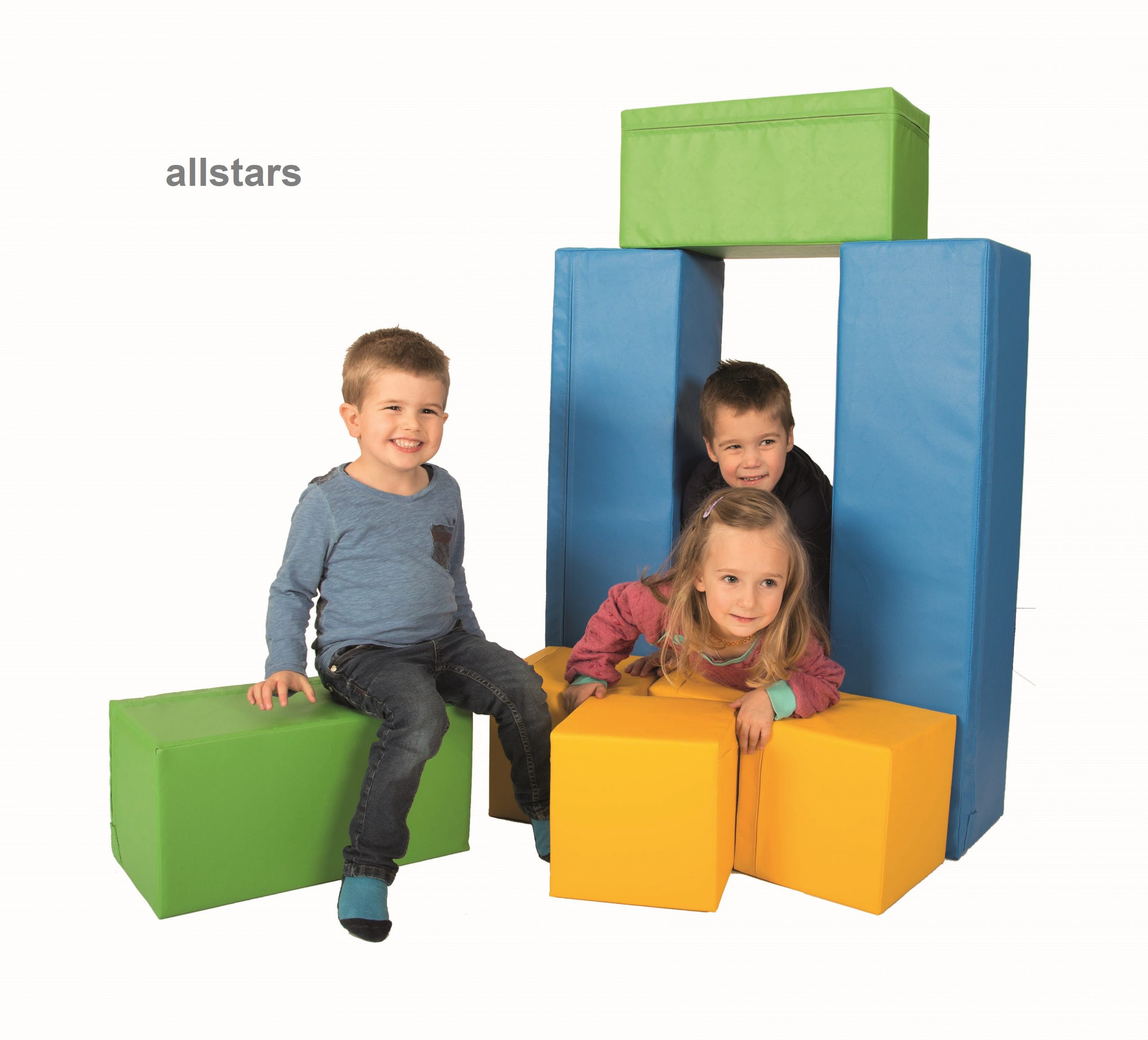 Bänfer Kids Softbausteine Bausteine Bausteinsatz 8-tlg. MEDI Schaumstoffbausteine