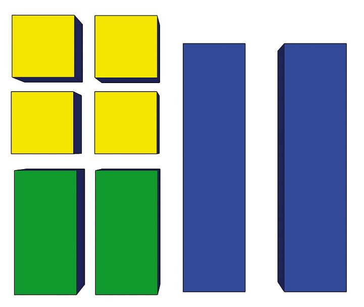 Bänfer Kids Softbausteine Bausteine Bausteinsatz 8-tlg. MEDI Schaumstoffbausteine – Bild 2