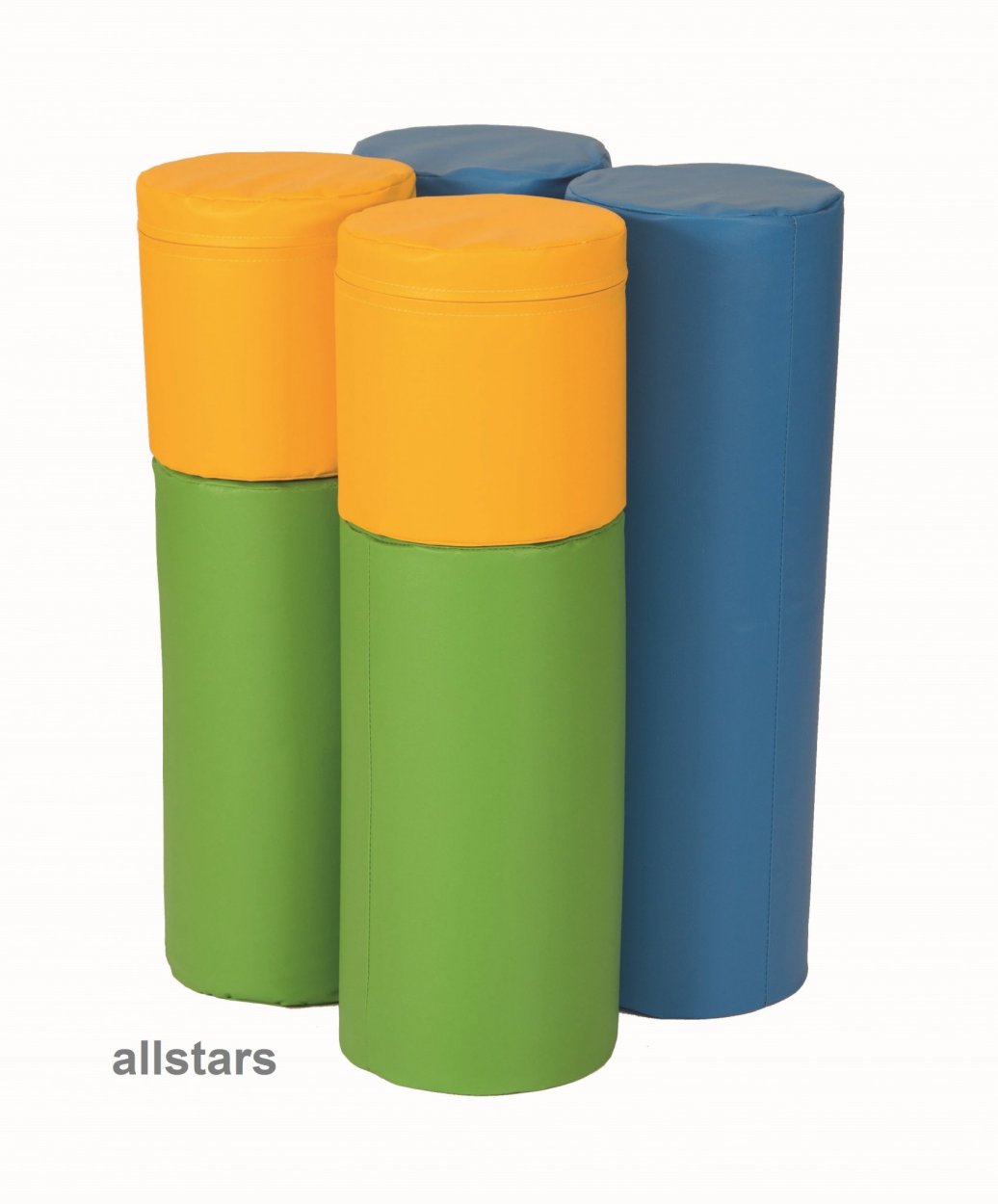 Bänfer Softbaustein Zylinder grün 600 x 200 Maxi Schaumstoff-Bausteine Großbaustein – Bild 3