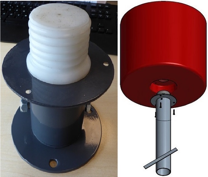 Sitzelemente Hocker rund 4 Sitzgelegenheiten Design-Kugeln Ø = 50 cm Farbwahl mit Bodenanker Beckmann – Bild 2