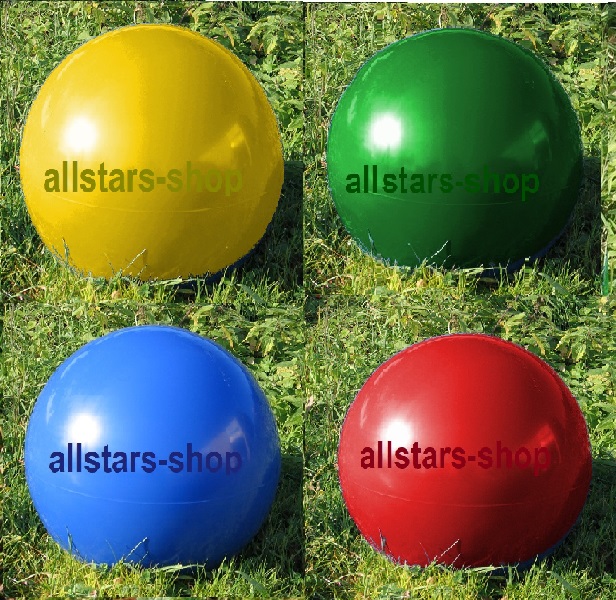 Sitzelemente Hocker rund 4 Sitzgelegenheiten Design-Kugeln Ø = 50 cm Farbwahl mit Bodenanker Beckmann