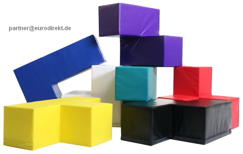 Bänfer Kids Softbausteine 27-tlg. Geo-Max Therapiebausteine MAXI Bausteine Schaumstoffbausteine