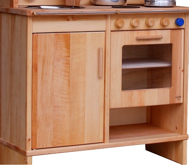 Kinderküche – Millenium – kompakte Spielküche mit Regalaufsatz Schöllner – Bild 2