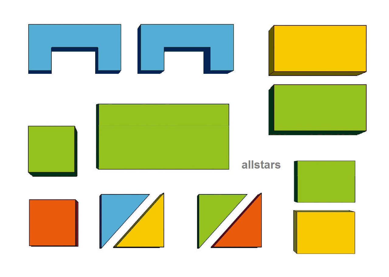 Bänfer Kids Softbausteine 13-tlg. MAXI Bausteine Motorikbausteine Bausteinesatz – Bild 3