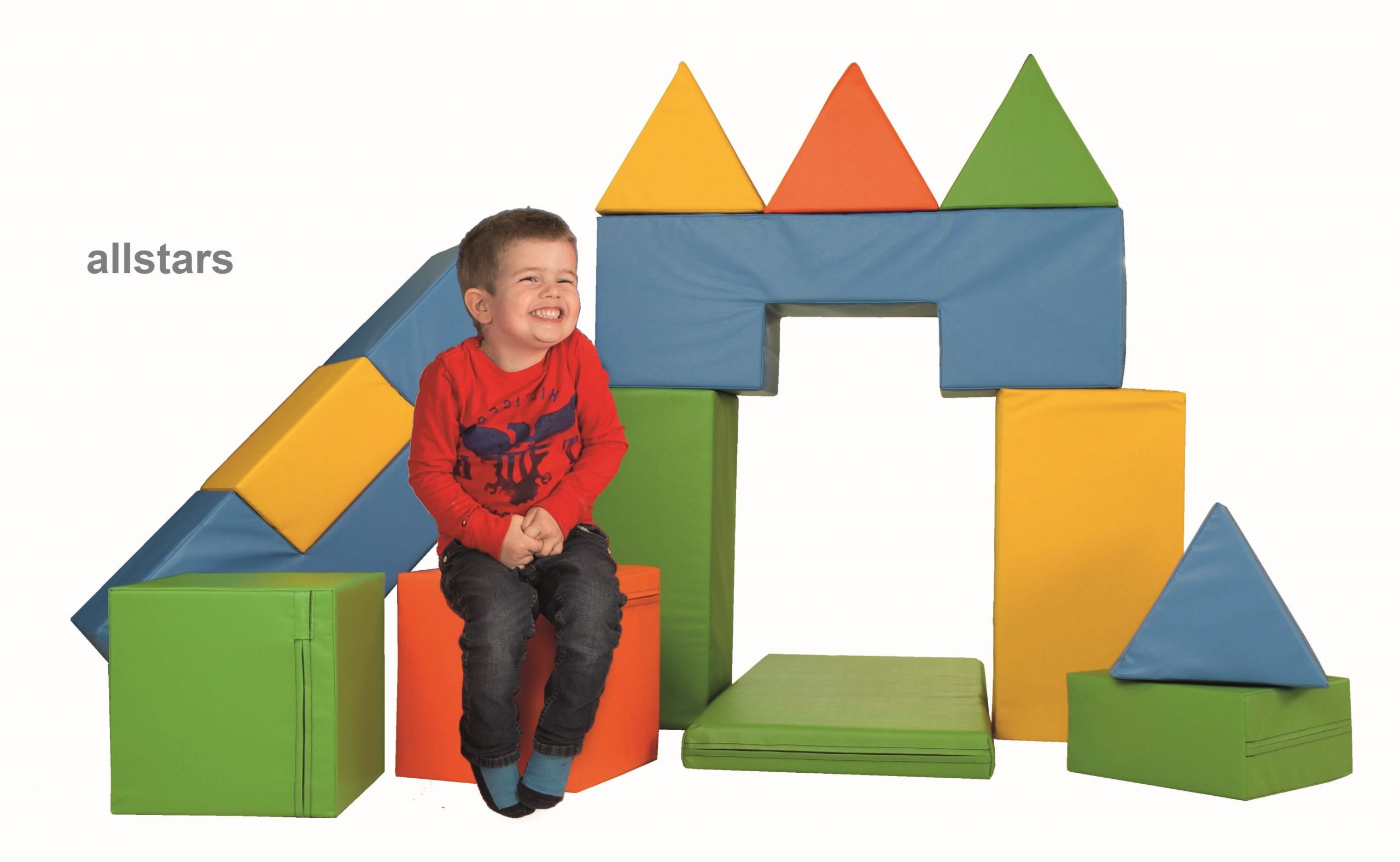 Bänfer Kids Softbausteine 13-tlg. MAXI Bausteine Motorikbausteine Bausteinesatz