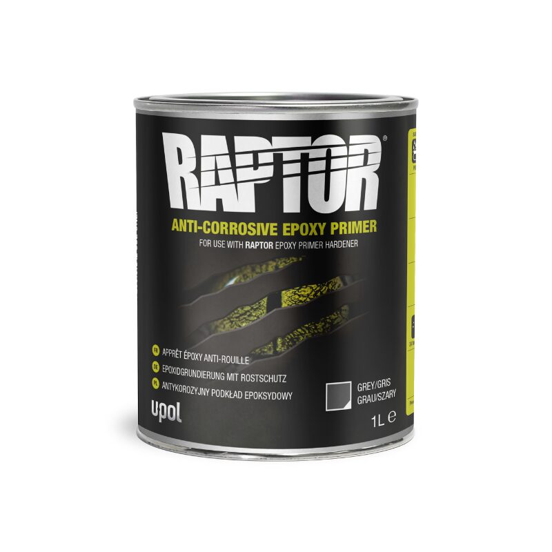 2K Epoxy Grundierung RAPTOR, Farbe: grau ( 3 Liter ) + Härter